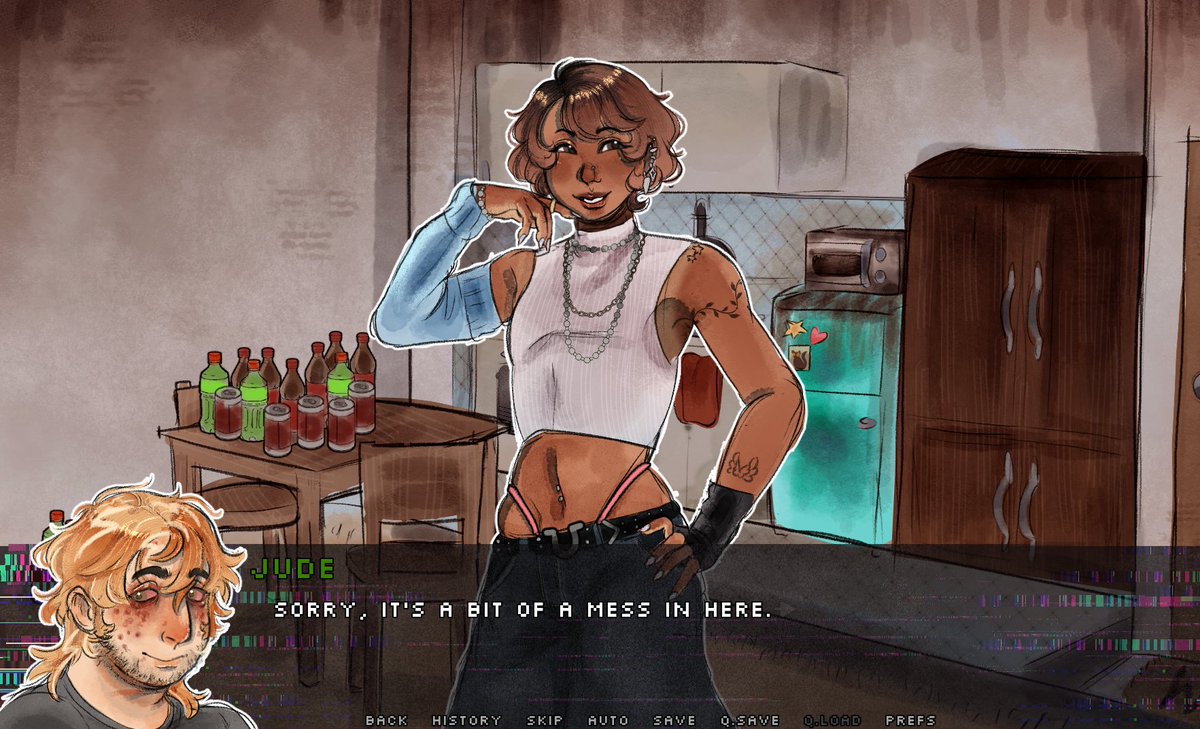 I made a visual novel for <a href="/joyceanfb/">kinchtheknifeblade</a> for Art Exchange about Gamers Against Weed!! It has Jude, JJ, and a secret third evil one. 

Play it now on wiki! 

🔗⬇️