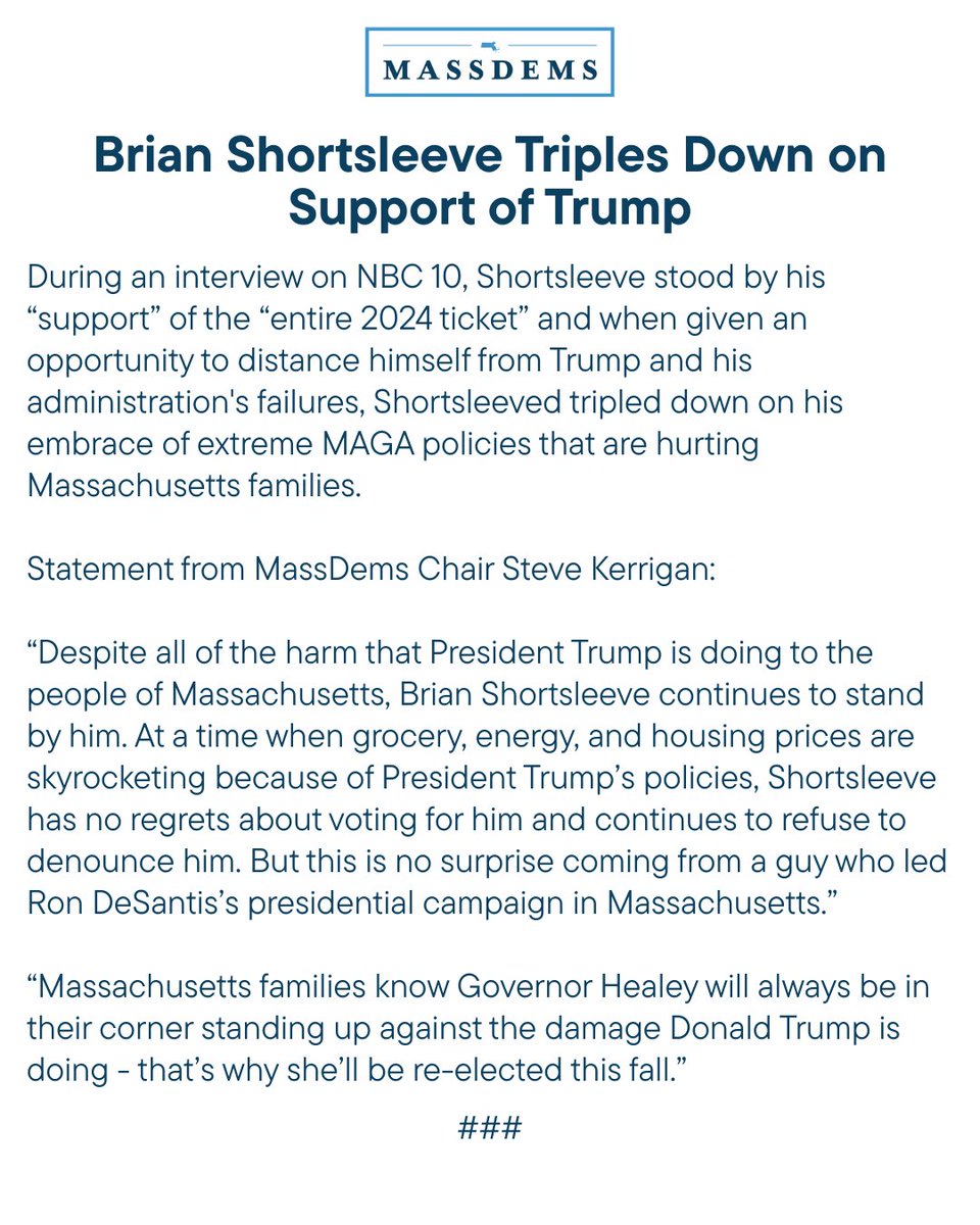 Massachusetts Democratic Party tweet media