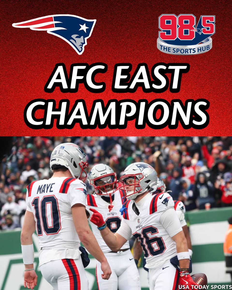 985TheSportsHub's tweet image. The Patriots will be home in Foxboro for their first playoff game!