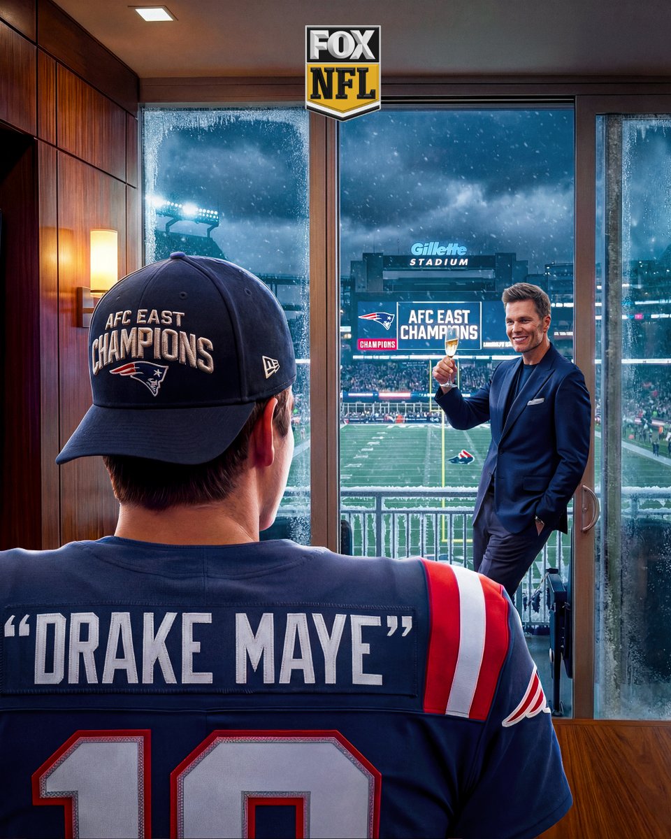 Not bad, kid 👏

The @Patriots are once again Champions of the AFC East for the first time since ...