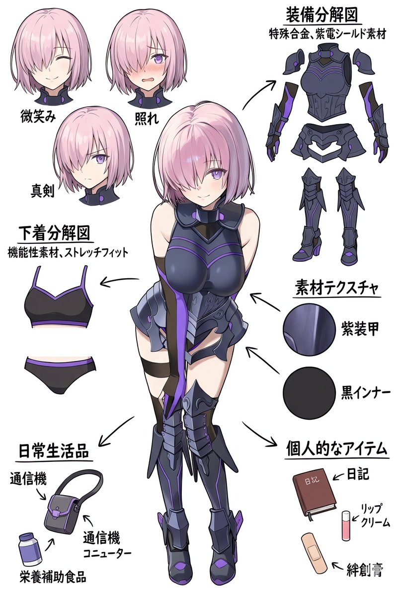 マシュ・キリエライトのコーデ