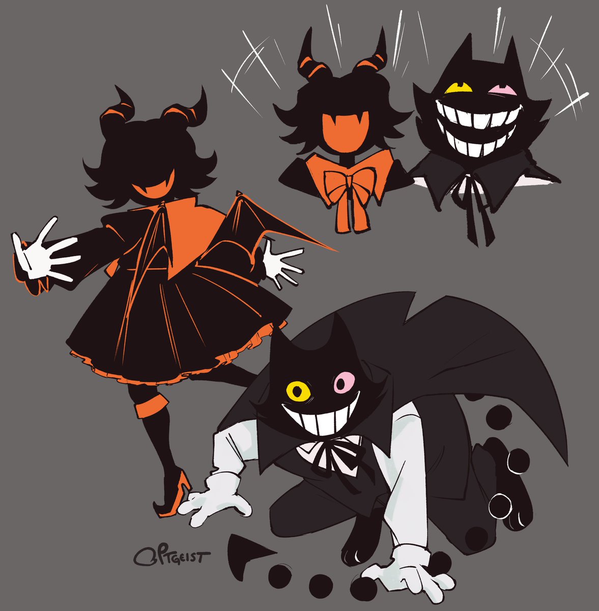 polteegeist's tweet image. eram and friend :o)))
#deltarune