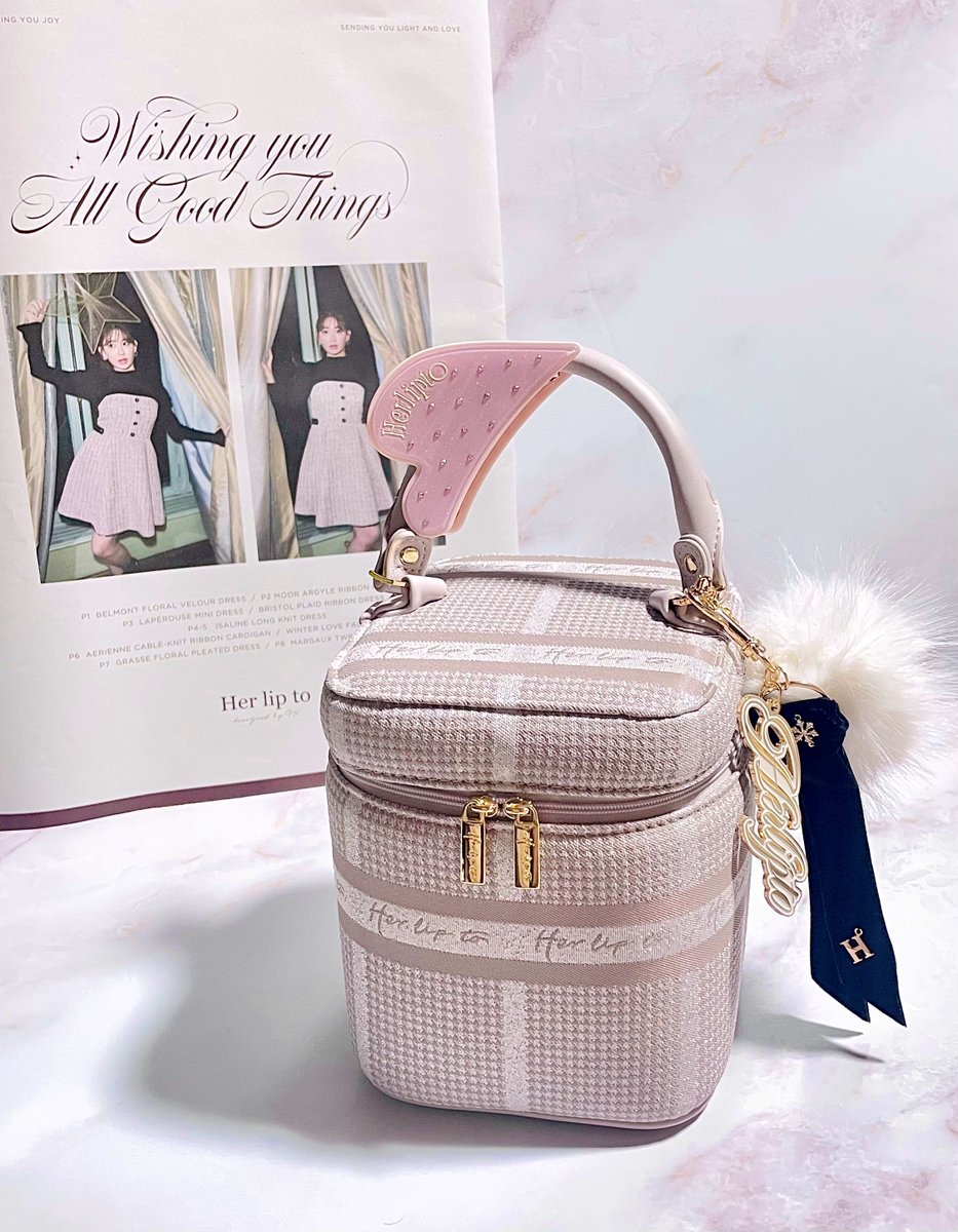 HLT Jacquard Mini Vanity Bag ピンク Herlipto Jacquard Mini Vanity