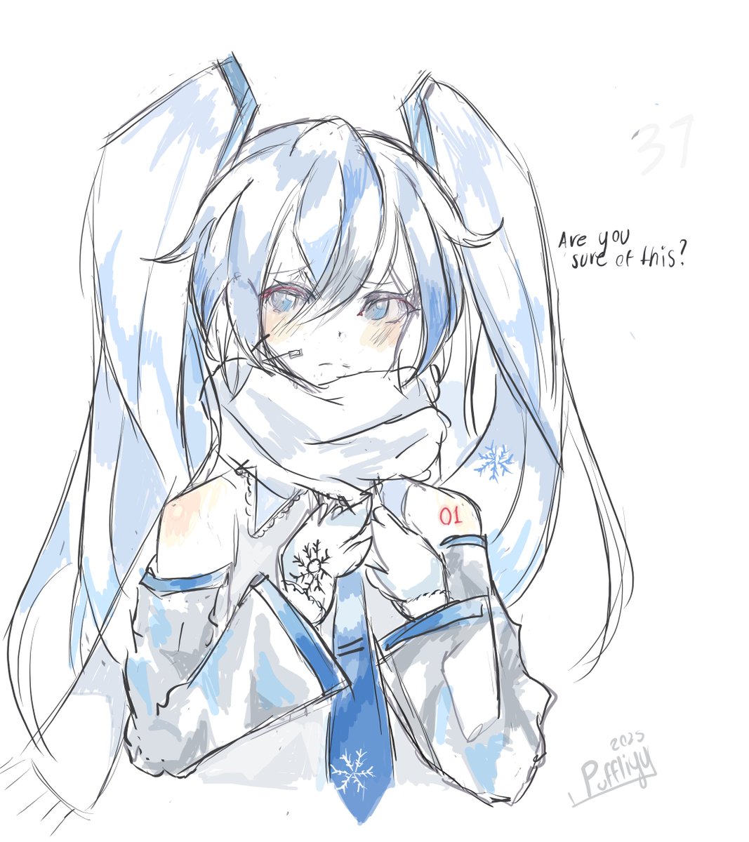 apuffly's tweet image. Are you frosting or not? 
#snowmiku #HatsuneMiku #nsfwtwtًً