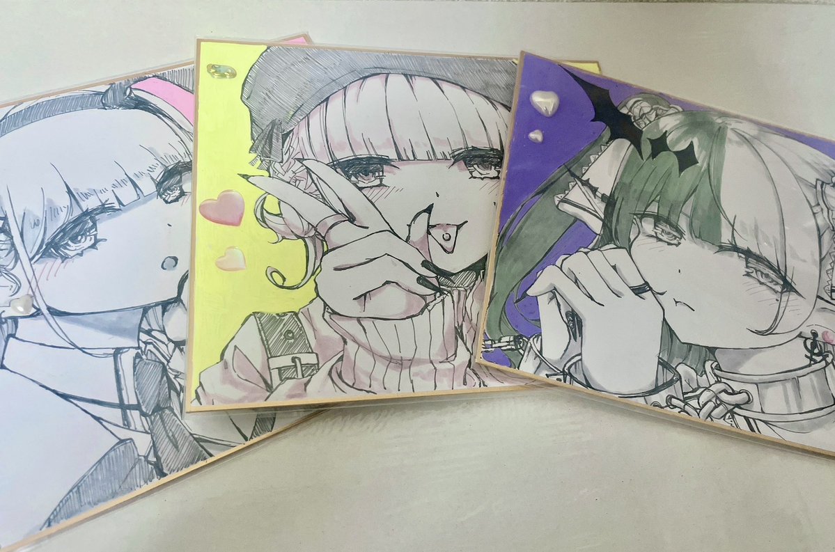 C107お品書き】 新刊イラスト本と色紙3枚＋nioさん分で7枚予定です。 2