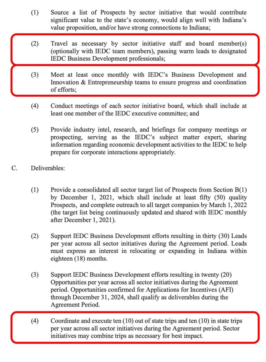 KColbertReport's tweet image. HOOSIER TAXPAYER FUNDED “TRAVEL AGENCY”

IEDC!!!!!!

The “unelected bureaucrats” at The Indiana Economic Development Corporation entered into a no-bid contract to coordinate the worldwide travel extravaganza venues.  

The IEDC enters into an agreement with the Central Indiana…