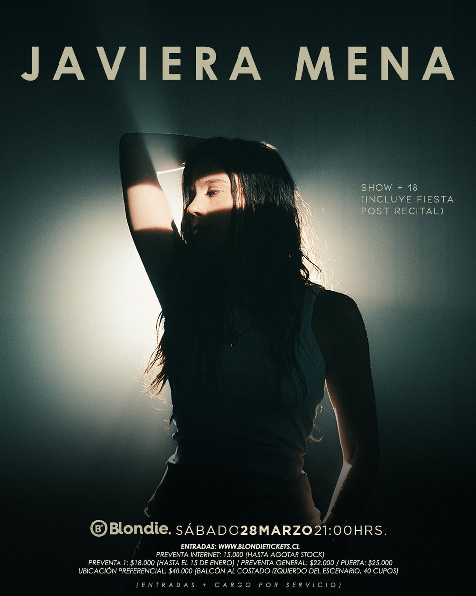 blondieclub's tweet photo. Hola Blondie 33 🪩

Hola Javiera Mena 💎

https://t.co/5G4urTMaaH https://t.co/ll1wGmeQKp