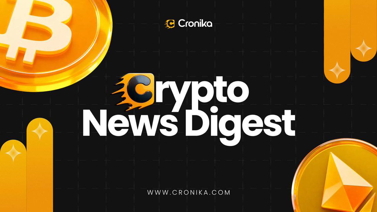CronikaOfficial's tweet image. Weekly Crypto Digest 

• $BTC: 5th straight week in a range (≈ -1%)
• @jpmorgan : exploring crypto trading for institutional clients
• @bitmine : staked 79,296 $ETH (~$232M)
• 2025: liquidations totaled ~$150B
• @BITMAINtech: cut prices on $BTC miners amid weaker demand
•…