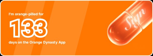 I've been Orange-Pilled and Seeing Signs for 133 days 👀🧡🐉.Join the app and be a better version of yourself!
orange.sign.global/app?user=63S40…