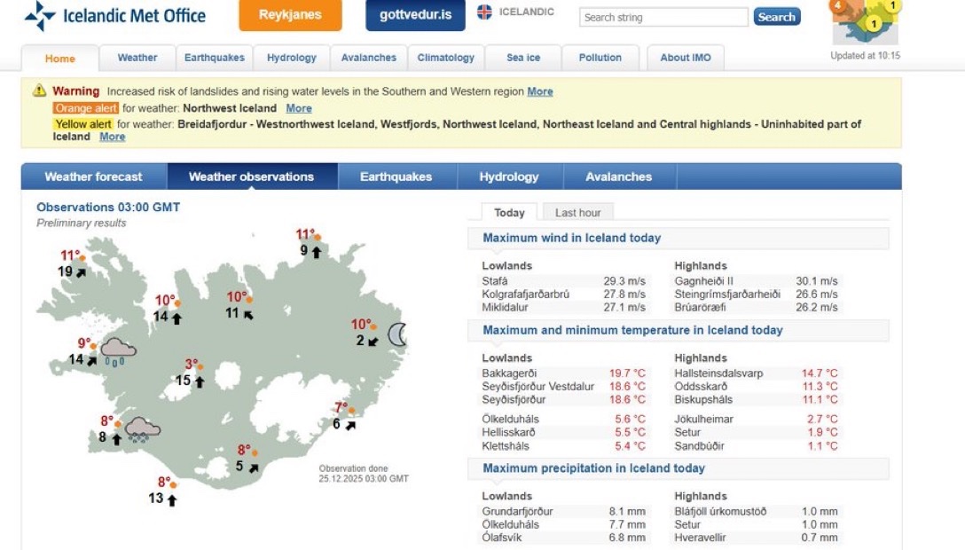 CerfiaFR's tweet image. 🇮🇸🥵 FLASH | Il a fait 19.7°C à Bakkagerði, en Islande, au milieu de la nuit d’hiver. C’est presque 10°C de plus que les normales de JUILLET dans le pays. De nombreux records locaux ont été battus.