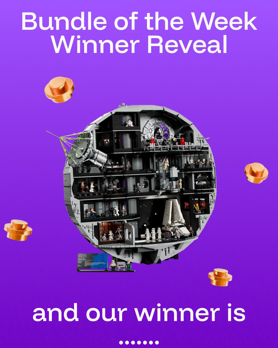 emagineerworld's tweet photo. ⁉️ Who won our Bundle of the Week?!

It was a Sithmas holiday giveaway with THREE #starwars bundles on offer last week. And taking the win as the star on our tree was the new #LEGO Death Star - going home with Pioneer ChoaticBee 🐝 

Congrats!! Our new #BOTW is live #votenow https://t.co/vFTO531vyA