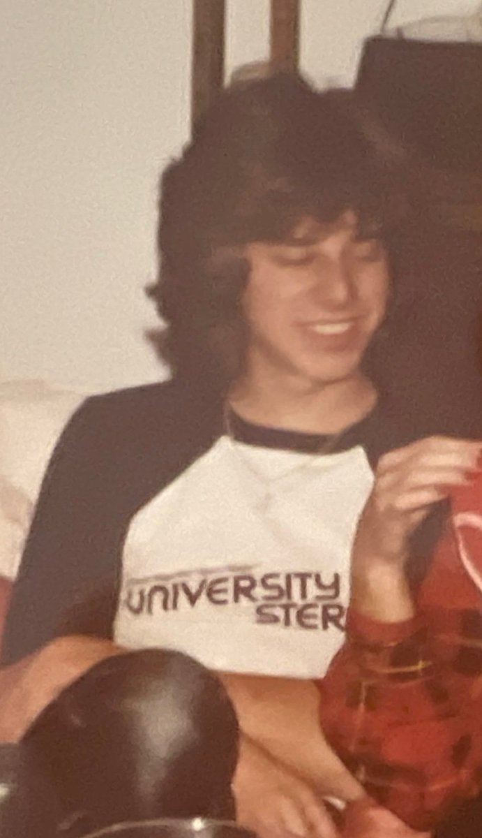 Real_Bernel's tweet image. Way-back photo when I had great hair