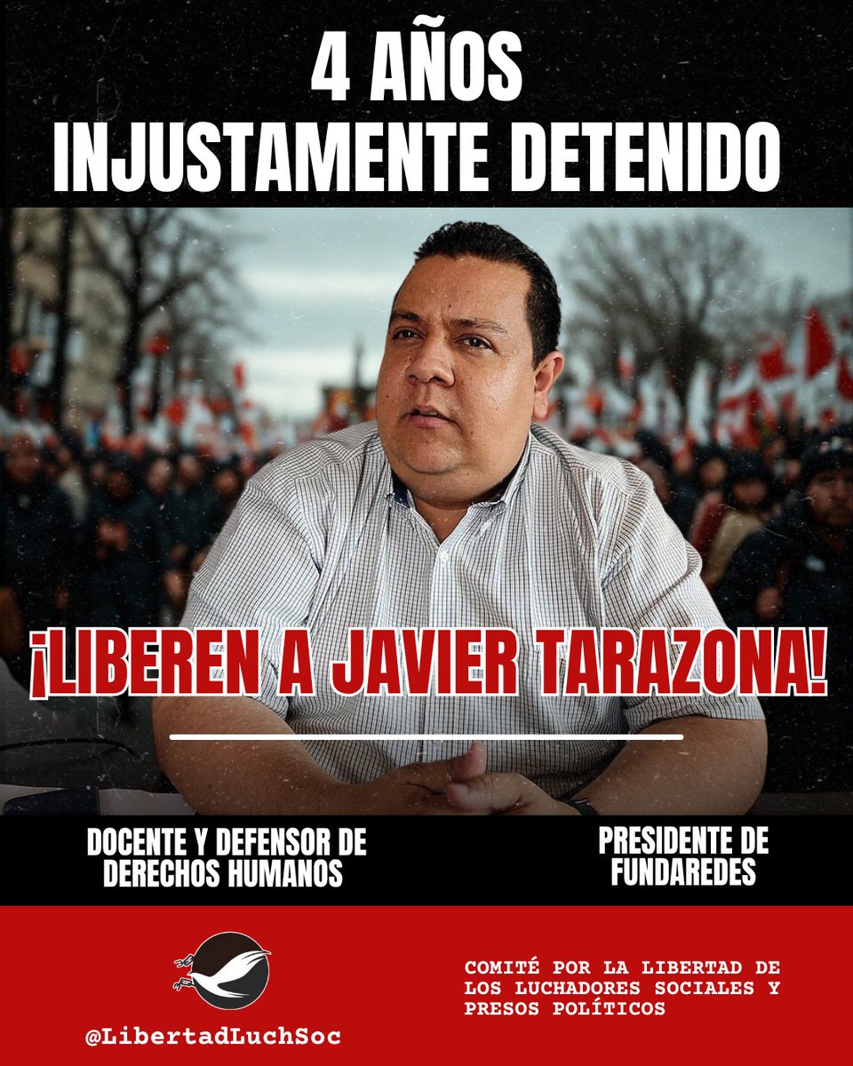 PRESO POR DEFENDER DDHH | Javier Tarazona es un docente y defensor de DDHH que fue detenido por denunciar la violación de derechos en la frontera venezolana. Él, como el resto de los #PresosPoliticos, es inocente. El pueblo venezolano exige #LiberenALosInocentes