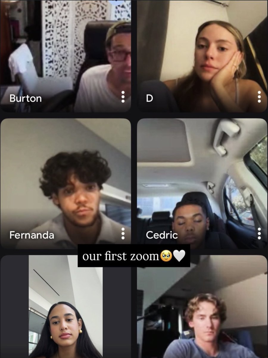 Our Danielle on a group call, I'm dying of excitement. ❤️❤️❤️❤️