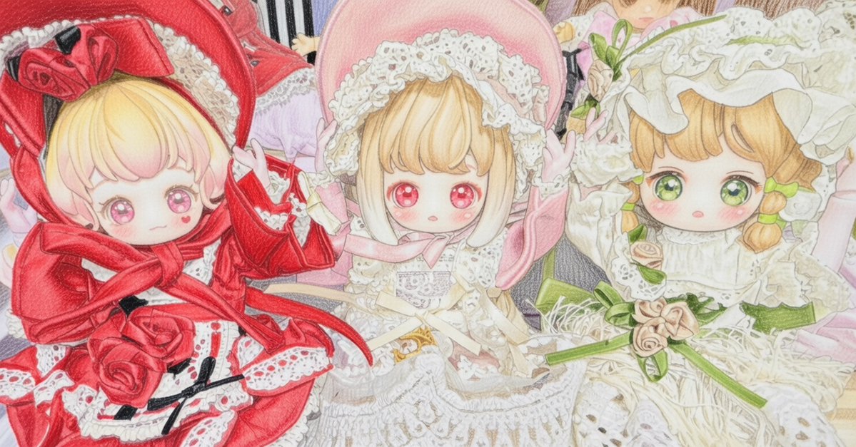 色鉛筆で描いたようなイラストっぽくしてもらったけど…あら、可愛い