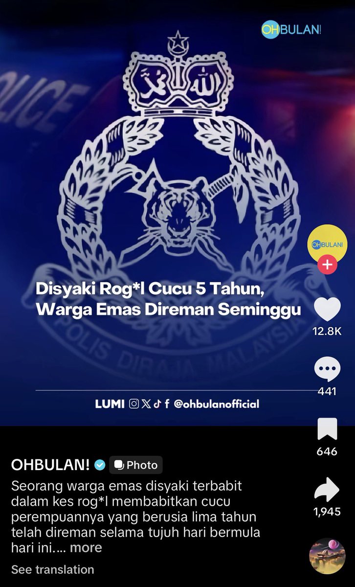 tattyhassan's tweet photo. Atuk rogol cucu 5 tahun yang bersalah 
❌
Ayam yang bersalah ✔️ https://t.co/jkt6214s7V