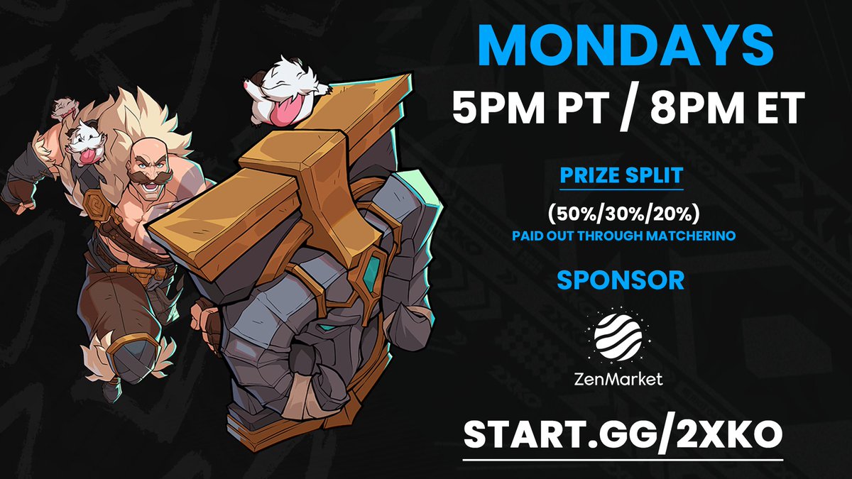 AegisEsportsGG's tweet image. 🚨2XKO TOURNAMENT 💥

$100+ Prize Pool

8PM ET ---- TOMORROW (NA Server)

Sign ups below in replies.