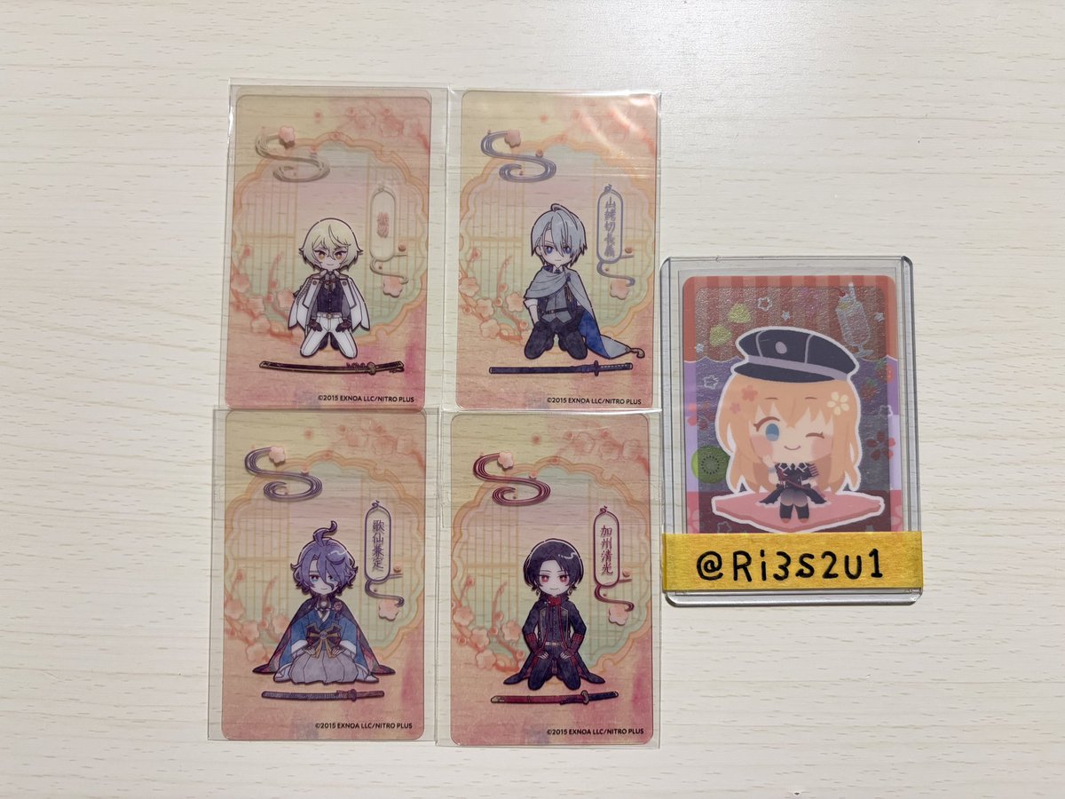 【アニカフェ】クリアカード 交換】 刀剣乱舞 十周年 アニカフェ アニメイトカフェ トレーディング