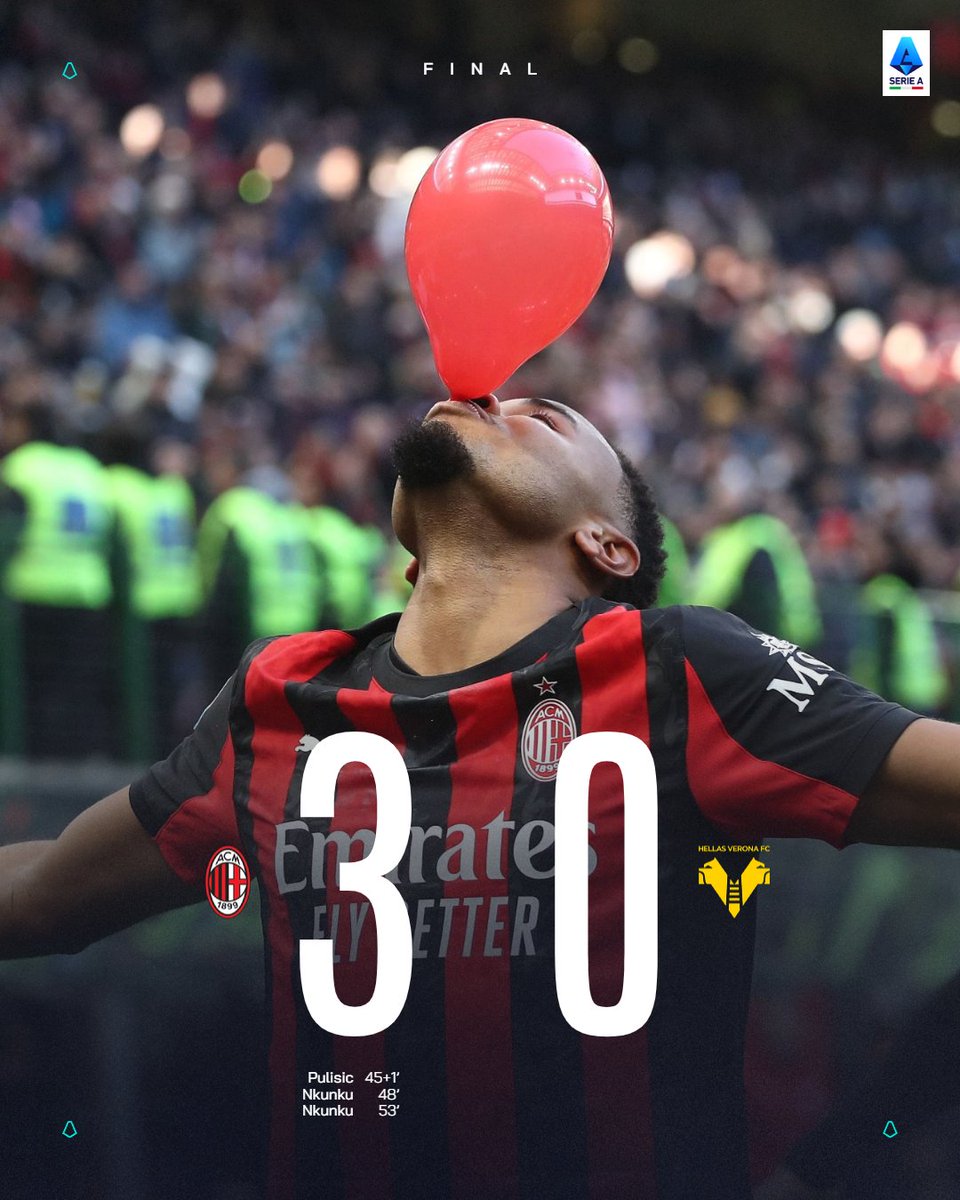 プリシッチ＆エンクンク2発でミラン快勝！🎈 #MilanVerona