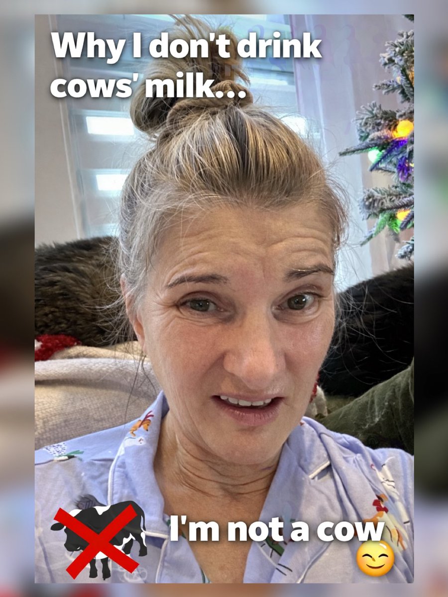 spayandnuter's tweet image. Why don’t I drink cow’s milk? 🐄🥛 Because… I’m not a cow! 😂💁‍♀️ Choosing what’s best for me, not what’s meant for them. 🌱✨ 

#NotACow #DairyFreeLife #PlantPower #HealthyChoices #govegan