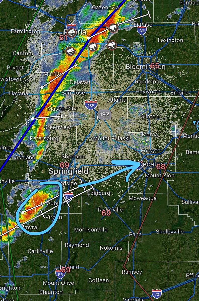 ChicagoMWeather's tweet photo. A supercell that just topped 35k ft echo tops is moving toward Decatur, IL with potential severe/tornado threat in the near future! Watch my live stream now for updates.
#ILwx #SevereWeather #StormUpdates #TornadoThreat #PublicSafety https://t.co/VKXWIO2kNc
