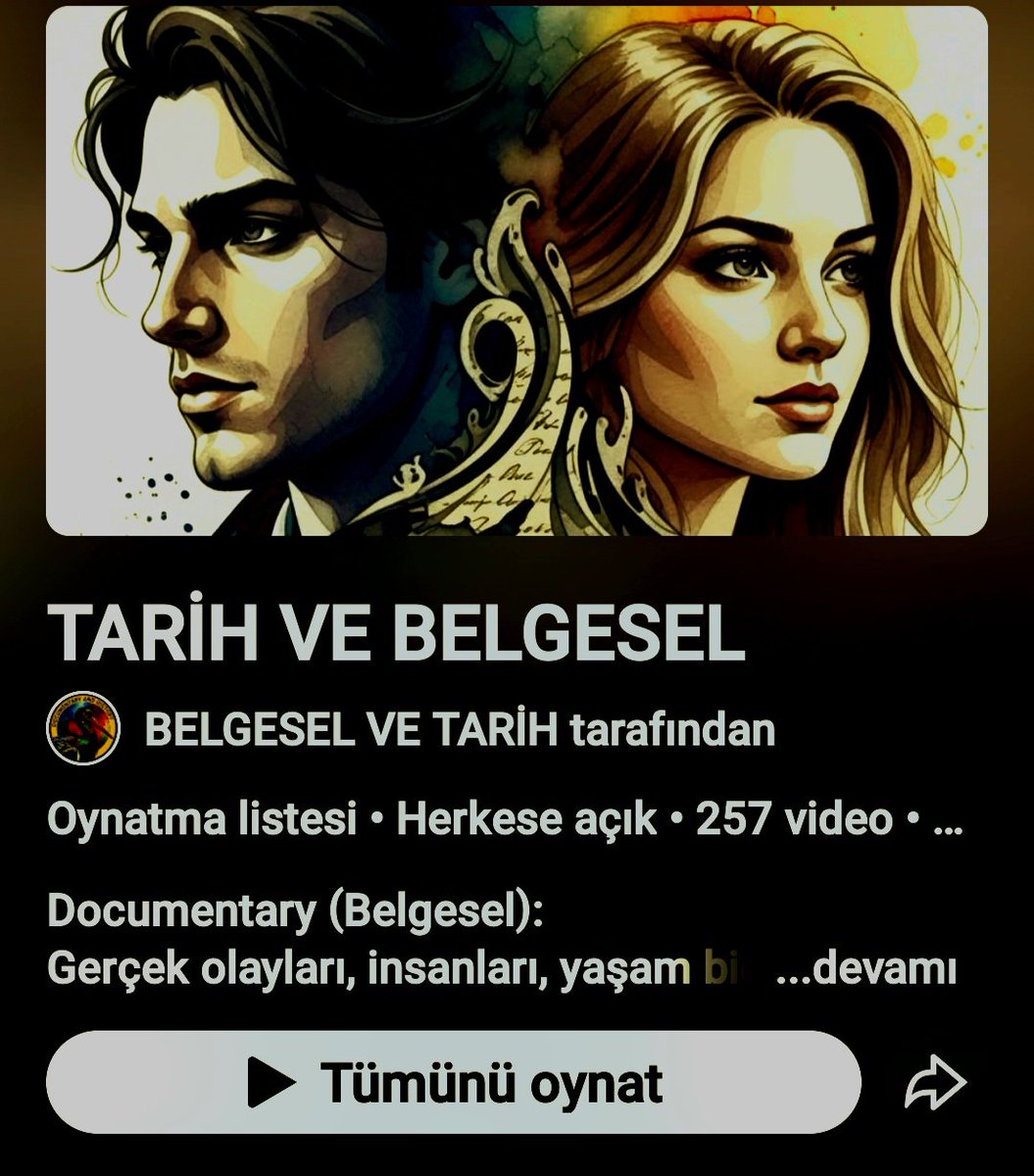 youtube.com/playlist?list=…

#documentary #art #iyigeceler #history #basketball #belgesel #sports #futbol #friends #stories #cinema #SONDAKİKA #america #günaydın #goodmorning #goodnight #chess #games #europe #books #toys #money #science #yağmur #rain #NBA #FIFA