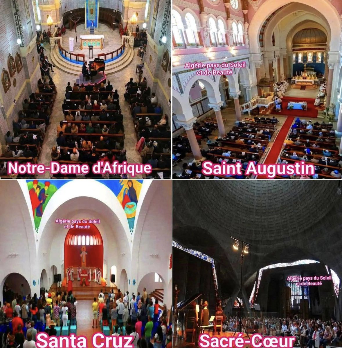 Message à l’attention de certains politiques, éditorialistes &amp; ancien diplomate français algérophobes…évitez de dire que les chrétiens sont persécutés en Algérie car à Oran, Alger, Annaba  la messe du 25/12 a accueilli des catholiques qui vivent leur religion en toute quiétude!