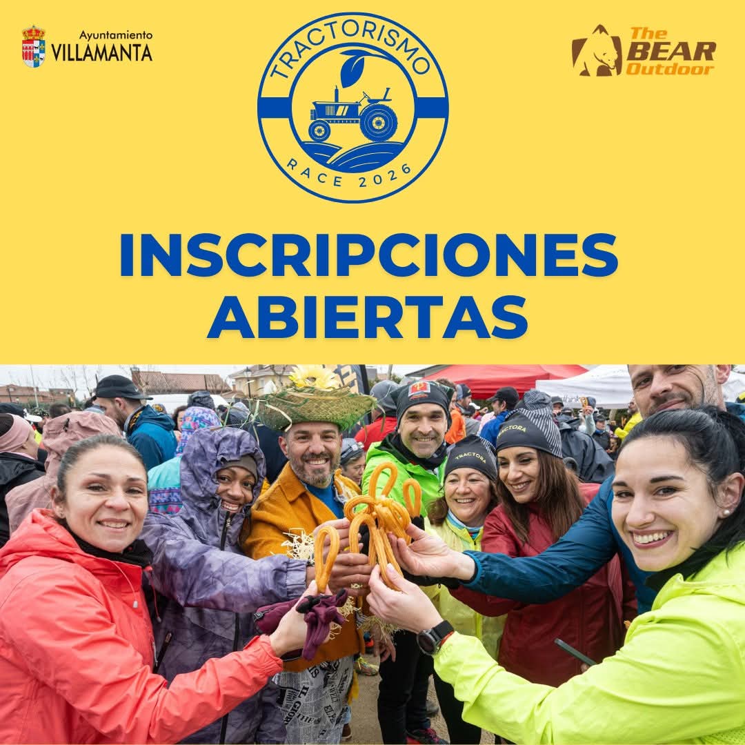 Tractorismo's tweet image. INSCRIPCIONES ABIERTAS! 
4KMS-12KMS-16KMS #TractorismoRace2026 #DecimoAniversario
tractorismorunner.com/tractorismo-ra…