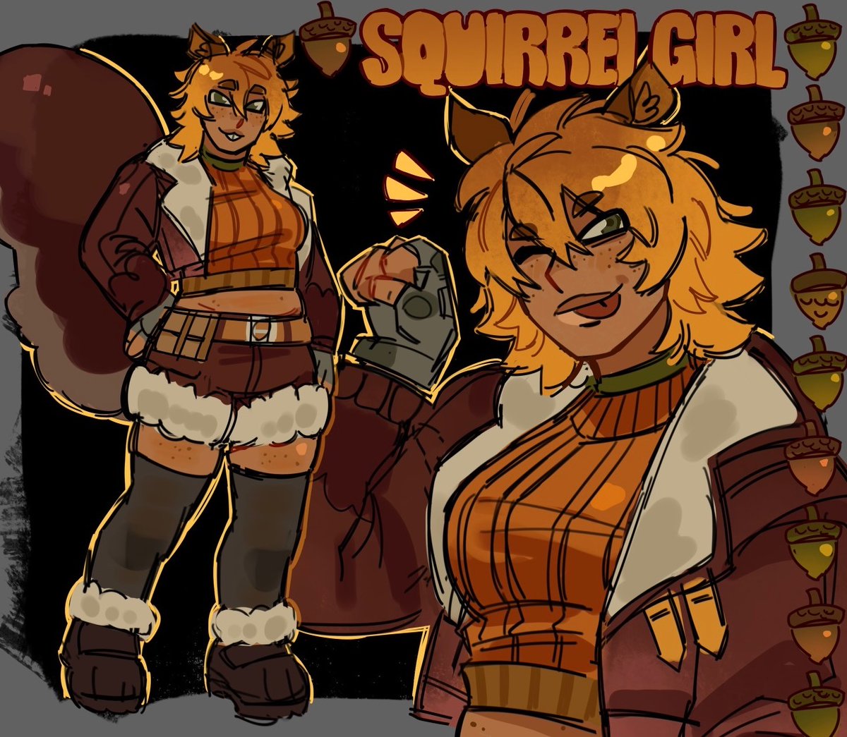 da squirrel girl for today😛😛🐿️🐿️