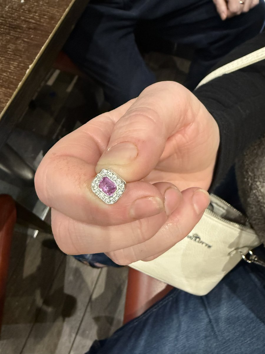 If you or anyone you know found an earring that looks like this at the game last night please can you get in touch. It has huge sentimental value to the owner. It’s a long shot but worth a try 🫶🙌🙌🙏