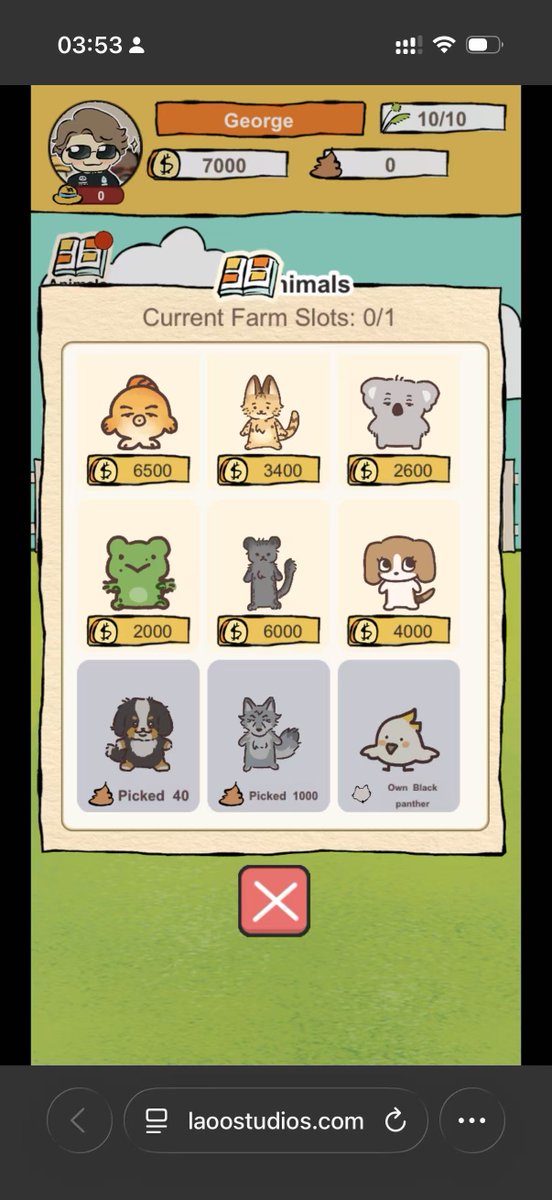 SenseiMuch38988's tweet image. King’s Lynn Leisure Farm - a web idle game

The season ends. George returns to his farm in King's Lynn for a pleasant winter break! Here, you'll find koala, frog, bubblefish, serval, Siamese cats—some even talk... Enjoy leisurely tending to your little animals on this winter…