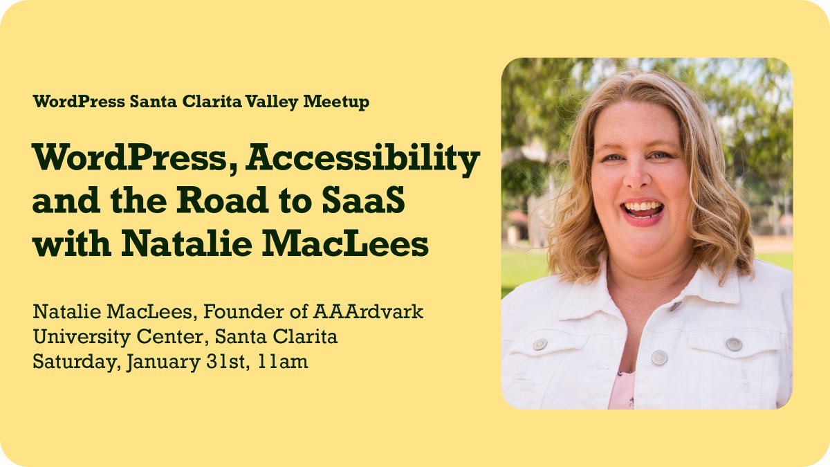 WordPress Santa Clarita Valley Meetup tweet media