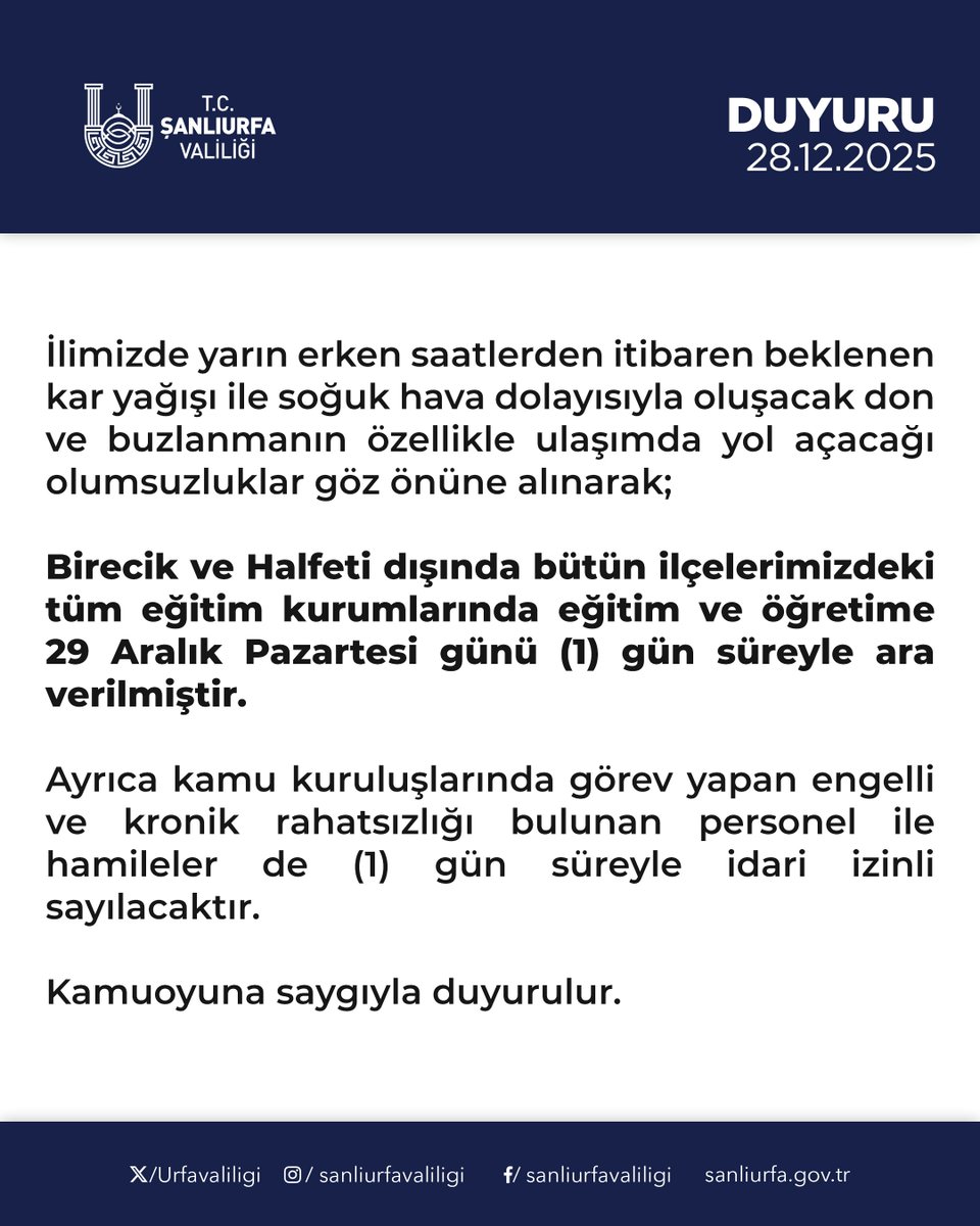T.C. ŞANLIURFA VALİLİĞİ (@urfavaliligi) on Twitter photo 