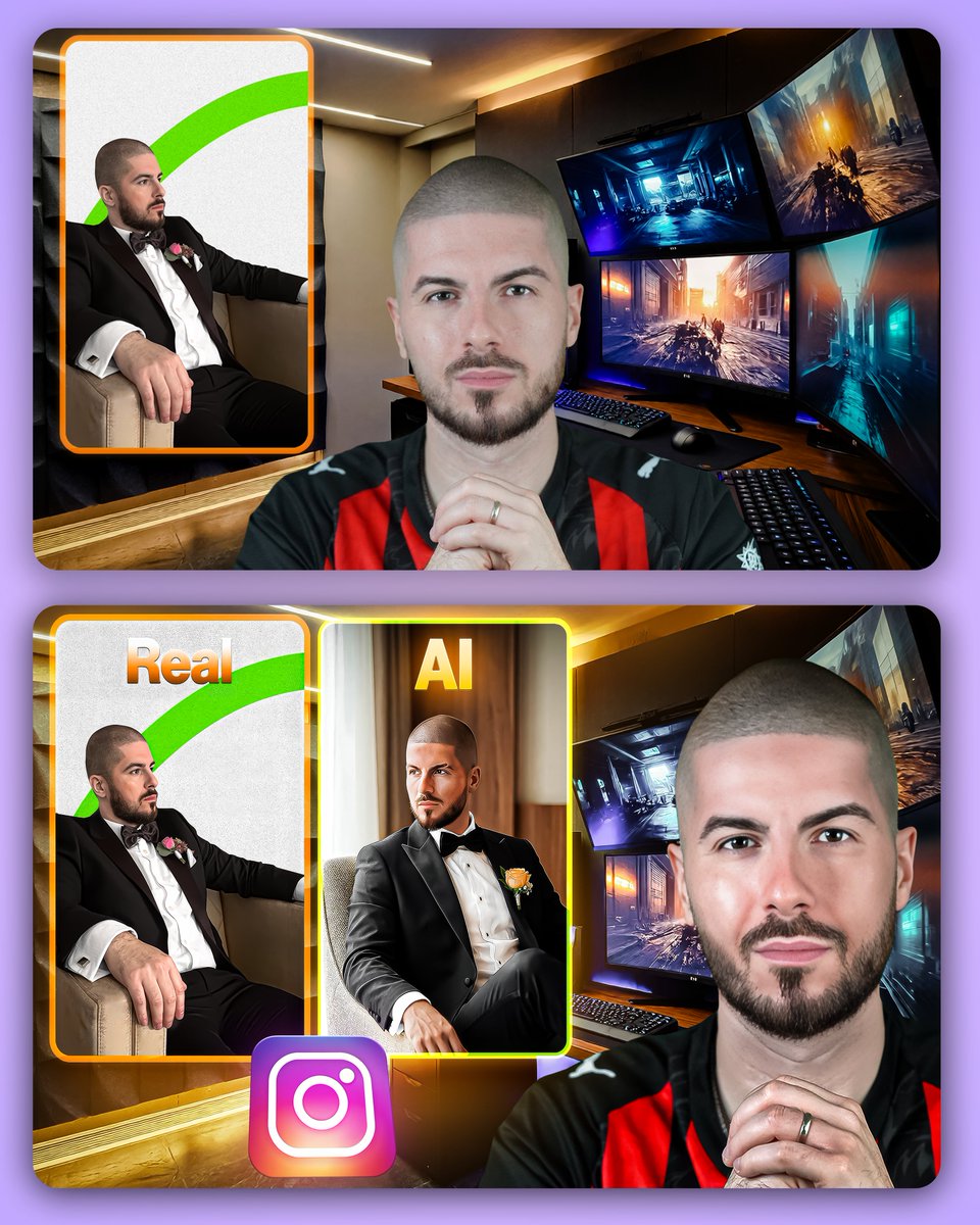 Adityabh56's tweet photo. New Thumbnail concept 🔺

AI vs real image
.
#thumbnaildesigner #youtube #edits #creativity #photoshop #thumbnaildesigner #VisualStorytelling https://t.co/kHq8SkIR5K