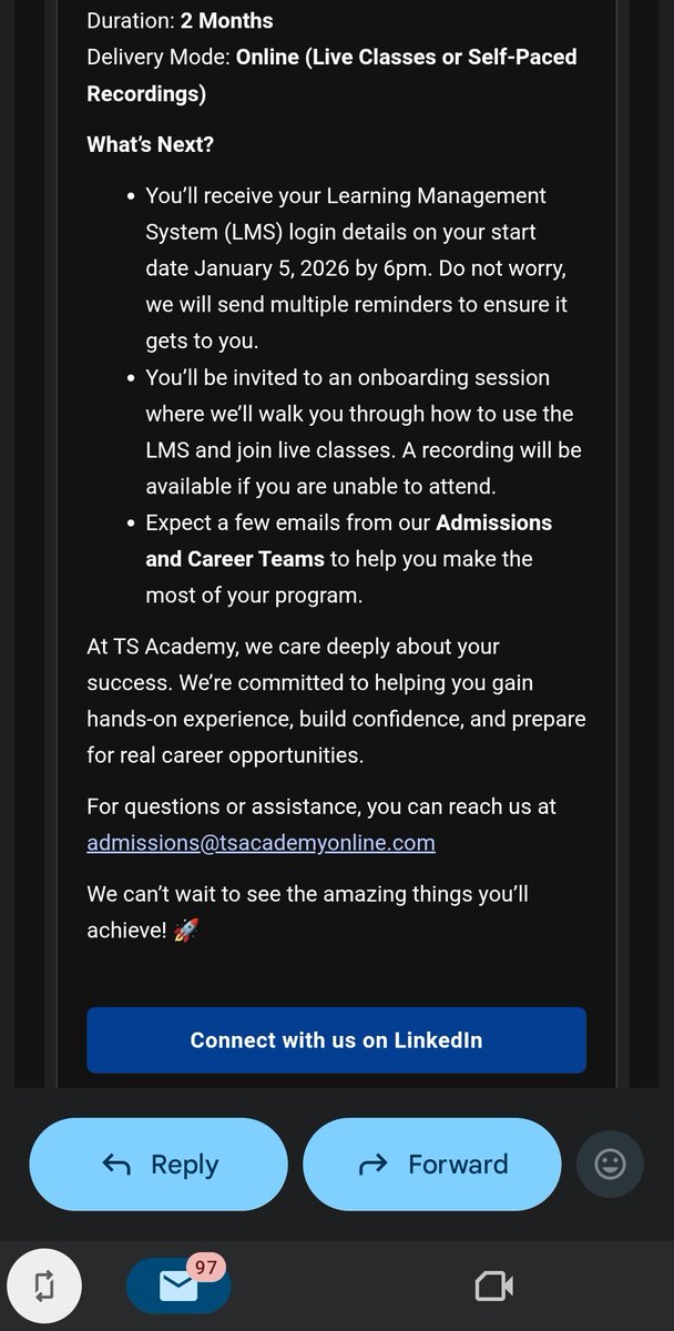 berryniore's tweet photo. The year began with a lot of uncertainties, plans that felt shaky, and moments of doubt about what direction to take. Nothing was clear at the start but now, the year ends with purpose and hope. A very big thank you to @Wizarab10  and @TSAcademyOnline for this great opportunity🙏 https://t.co/ZNmbwHGUyu