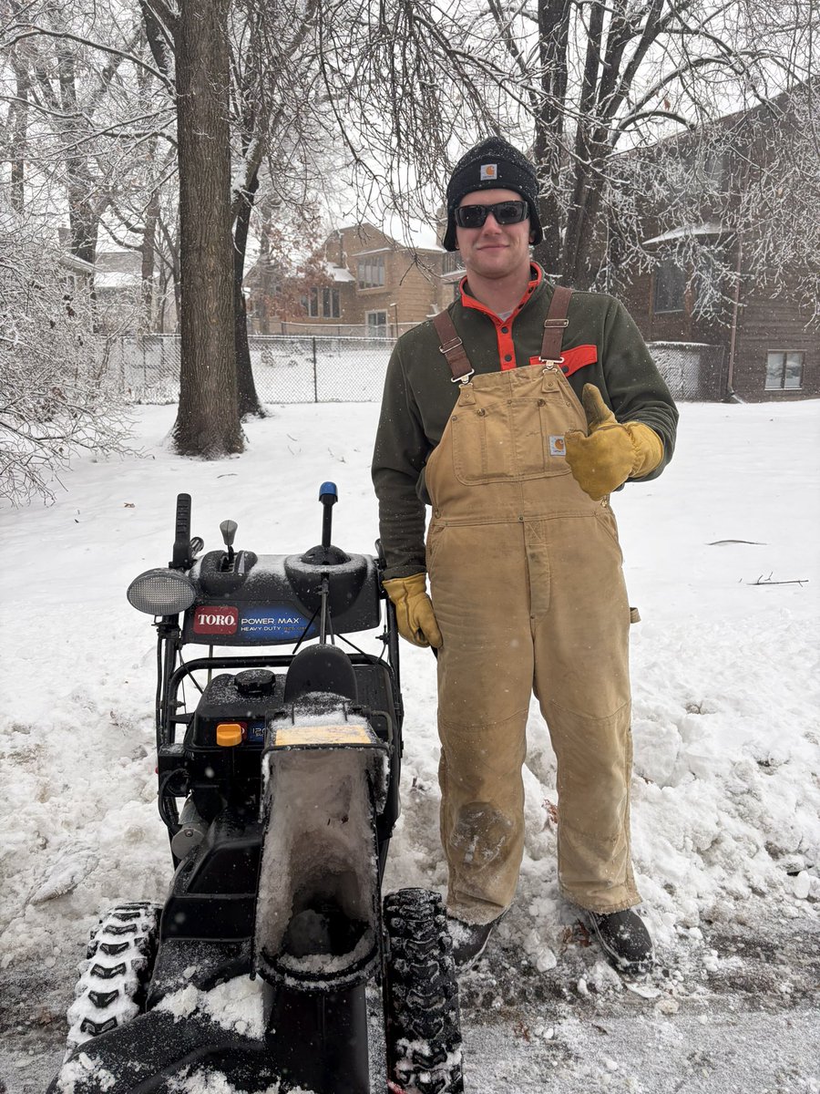 Ran into one of Dakota County’s aspiring trained storm spotters, Mason Trocke, in the neighborhood this morning as he was firing up the snow blower to tackle the latest round of snow.

It’s good to see weather enthusiasts like Mason doing great work for the community!