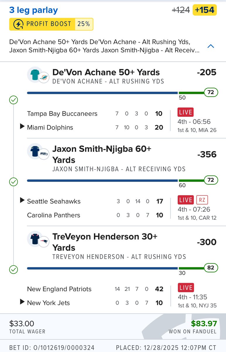 BeezysBets_'s tweet photo. It do really be wayyyyy to easy to hit these NFL parlays https://t.co/9Yc0lkPfJp