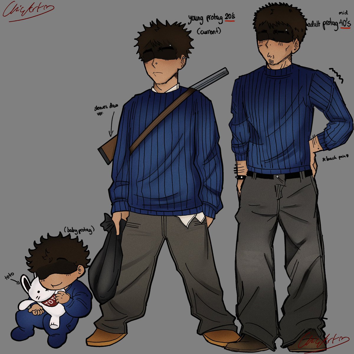 Lolkeepithidden's tweet image. My protag throughout the years.
————————————————
#ninah #ninahfanart #ninahtwt
#noimnotahuman #noimnothumantwt
#noimnothumanfanart #protag #protagonist #fanart 
————————————————