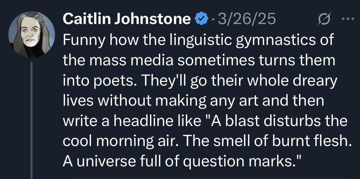 Caitlin Johnstone (@caitoz) on Twitter photo 