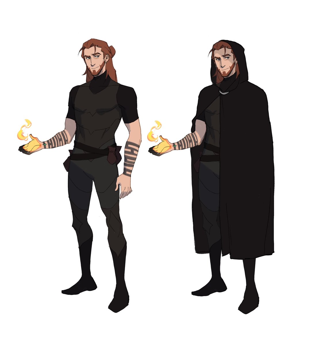 wolfyaltwitch's tweet image. Was doodling volstrucker Caleb and thought what if I just made him look like ikithon #mightynein