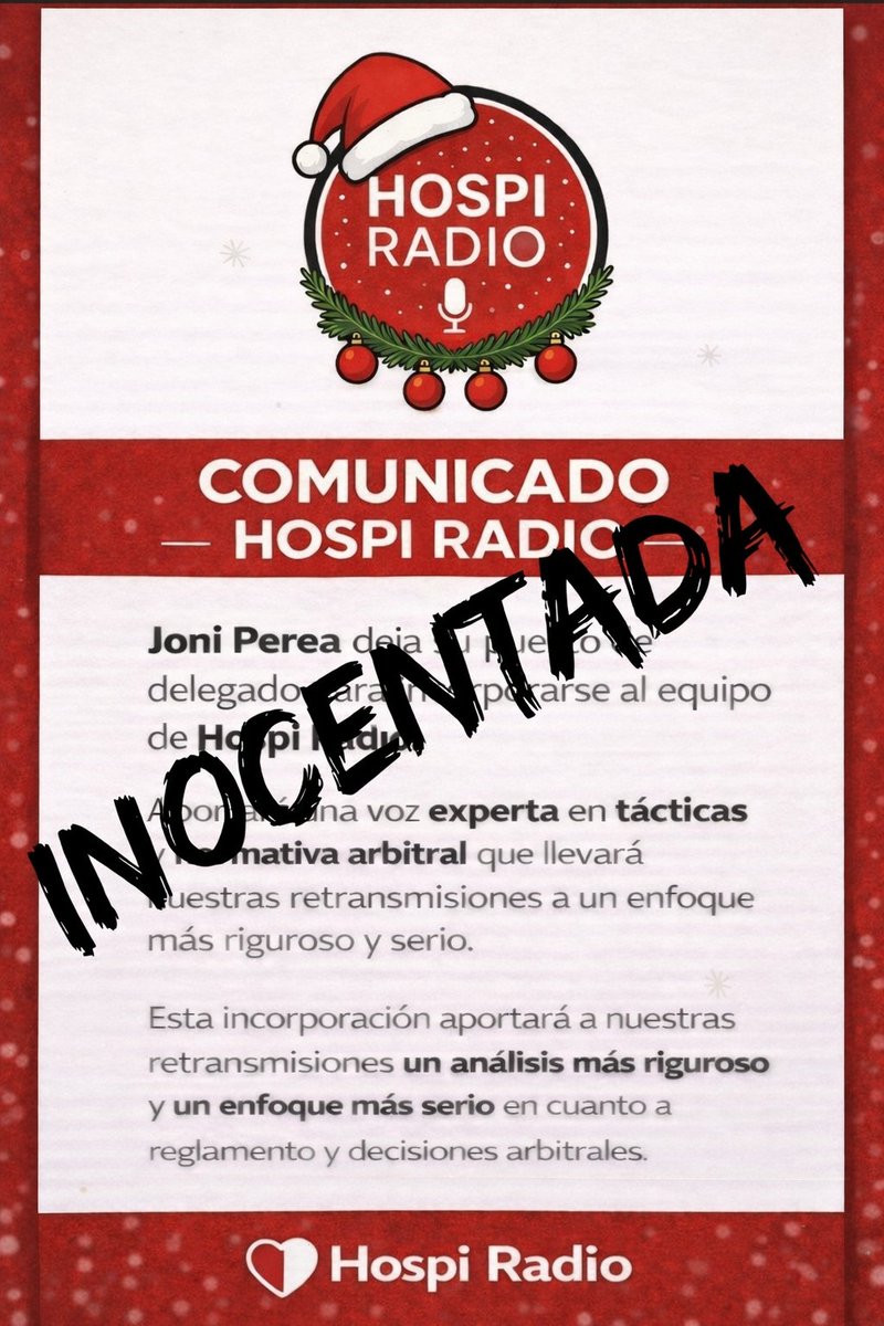 HospiRadio's tweet photo. Que no cunda el pánico 😱😱,  Joni seguirá siendo delegado y esperemos que por muchos años más...Nos hemos sumado en este día de inocentadas, evidentemente con su consentimiento, gracias 🫂 Joni. Te queremos en el campo,abajo en tu sitio.🫂👏🏼👏🏼 https://t.co/CzdZwXxYbG