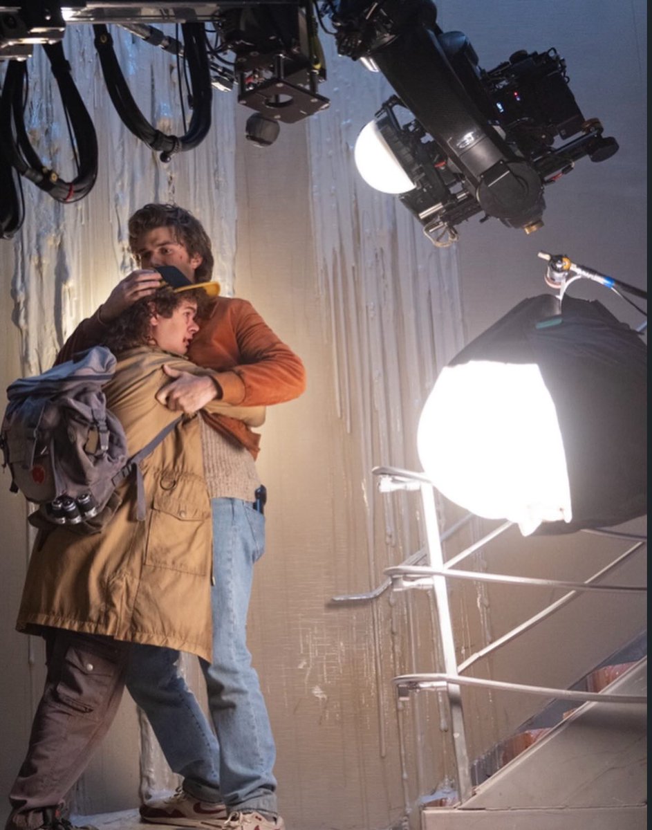 New photos of Joe Keery and Gaten Matarazzo as Steve Harrington and Dustin Henderson from S5 Vol2 BTS! 

via: @/gaten matarazzo on instagram