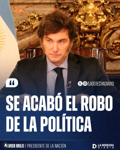 winazkifan's tweet photo. 🚨 LA TAJANTE declaración de JAVIER MILEI en contra del kirchnerismo y de todos los que ven la política como UN CURRO

¿ESTÁN DE ACUERDO EN QUE SE TIENE QUE TERMINAR LA CORRUPCIÓN?👇🏼

1-SI ✅
2-NO ❌ https://t.co/lxqGXpLo8A