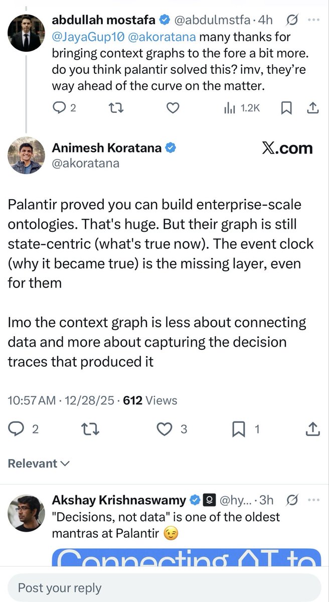 Everybody wanted to serve $PLTR ontology in their own way but don’t want to admit it 🤷‍♂️
