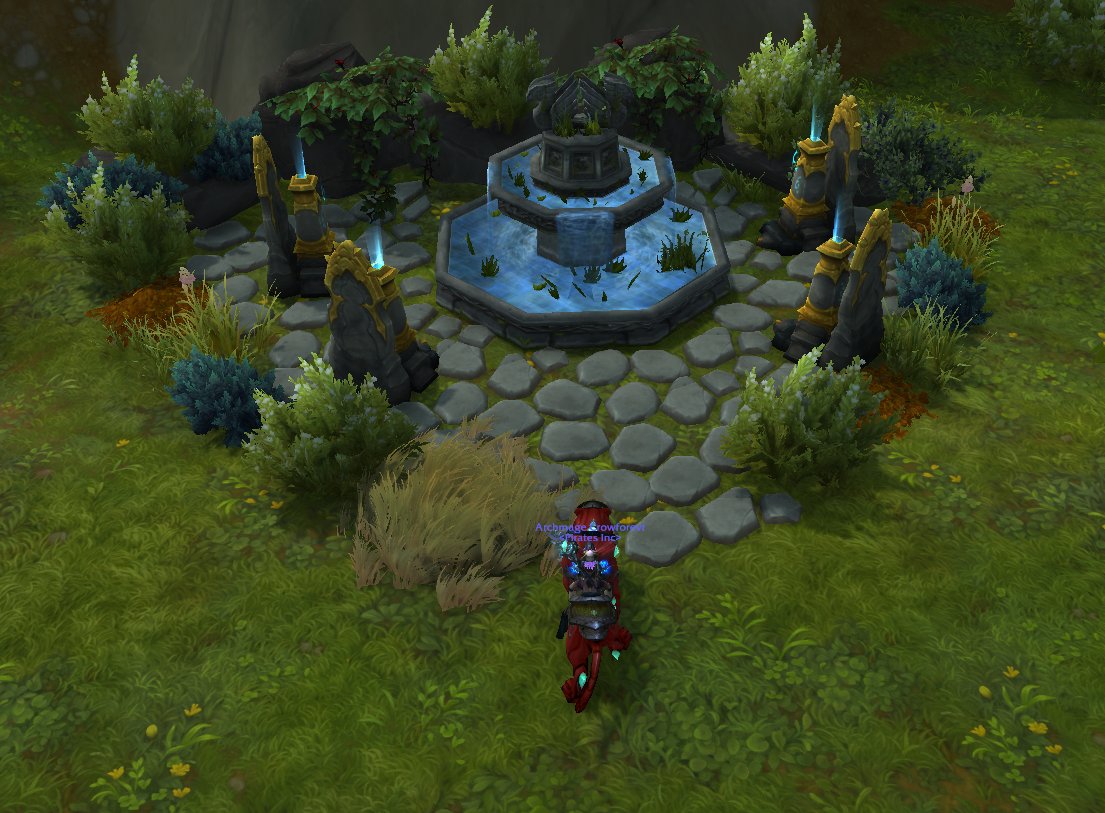 My little cemetery in #WoW housing #WorldOfWarcraft #Housing