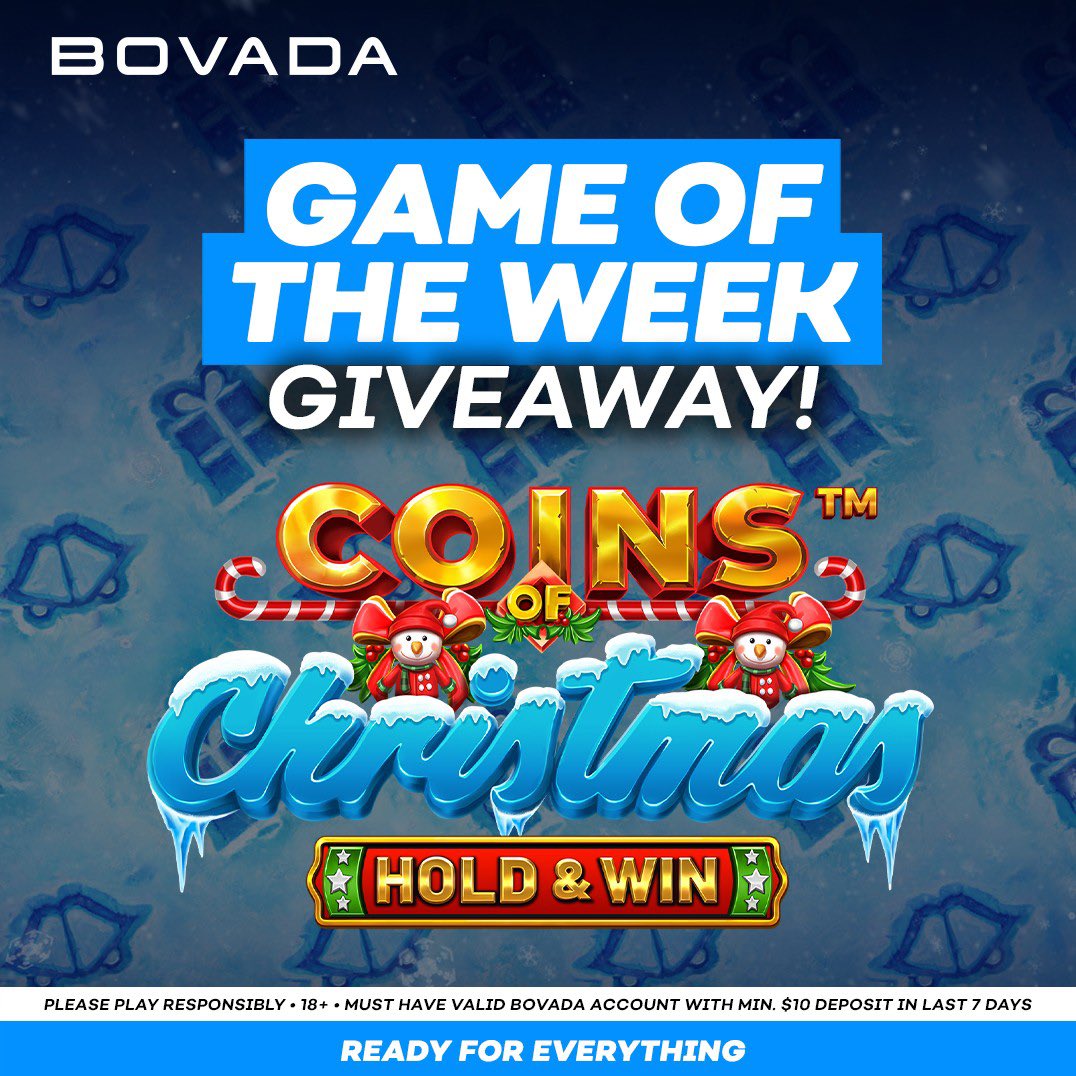🎰 Game Of The Week Giveaway 🎰

We’ve got 5x$20 bonuses up for grabs to celebrate our Game Of The Week!

- 🔁 + Follow <a href="/Bovada_Casino/">Bovada Casino</a> 
- Drop a 🎰 in the comments

Five random winners will be posted tomorrow at 5PM EST! ⏳

Terms: bit.ly/3YpL9SK