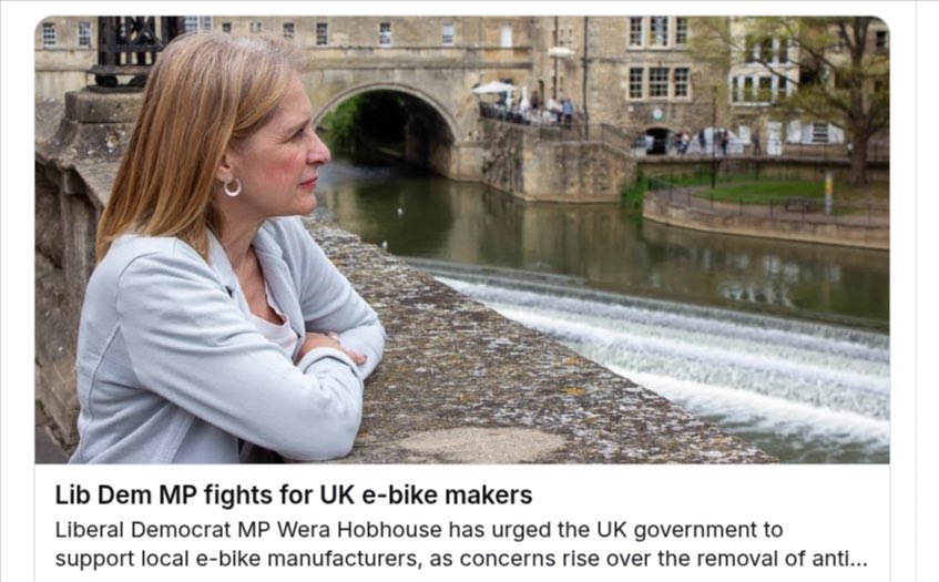 sidcot's tweet photo. @Angiemut @Wera_Hobhouse LibDem Wera “fighting for” British bike manufacturers while buying a German bike for herself sums her right up… https://t.co/e5pOsimxfG