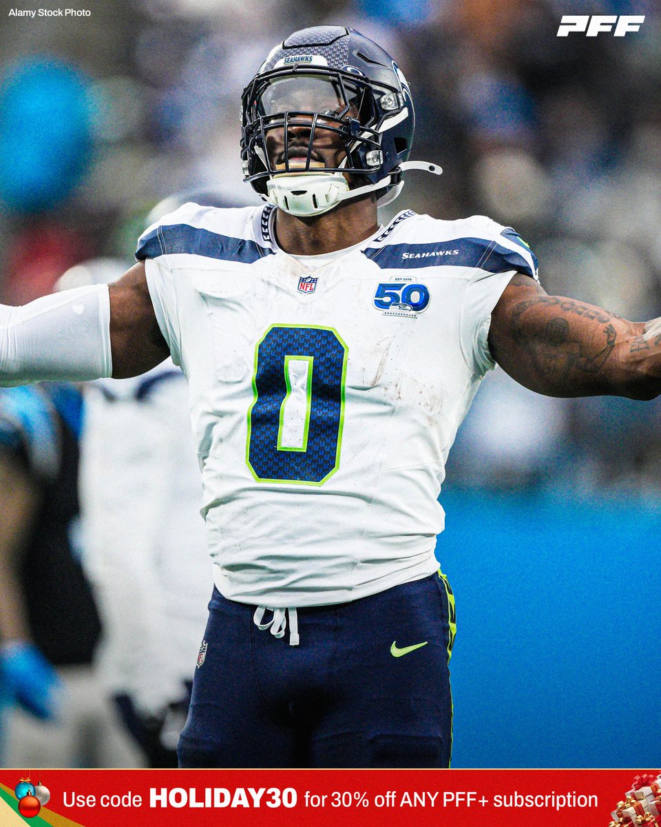 PFF's tweet image. The Seahawks defense shut down the Panthers:

🔒 40 passing yards allowed
🔒 2 sacks
🔒 1 interception
🔒 1 fumble recovery