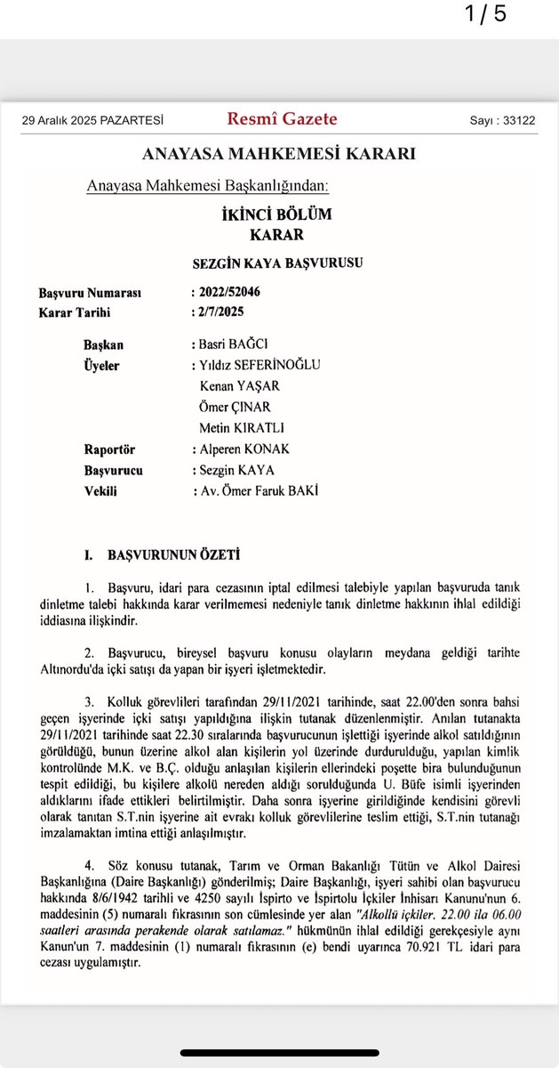 avukat_el_hp's tweet photo. İdari para cezasına itiraz sürecinde tanık dinletme hakkının ihlal edildiğine dair bireysel başvuru (ihlal kararı)

Bugünkü resmi gazetede yayınlanmıştır . https://t.co/uimNhnmmZz