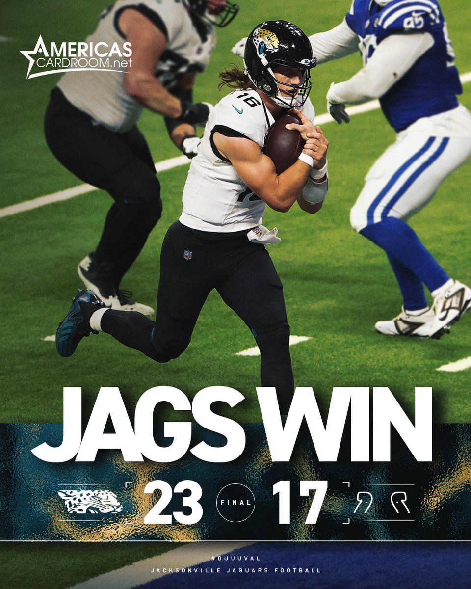 Jaguars's tweet image. One at a time.

@net_acr | #JAXvsIND